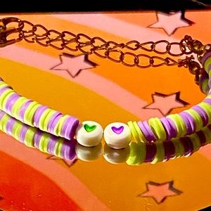 Green and Purple Heart